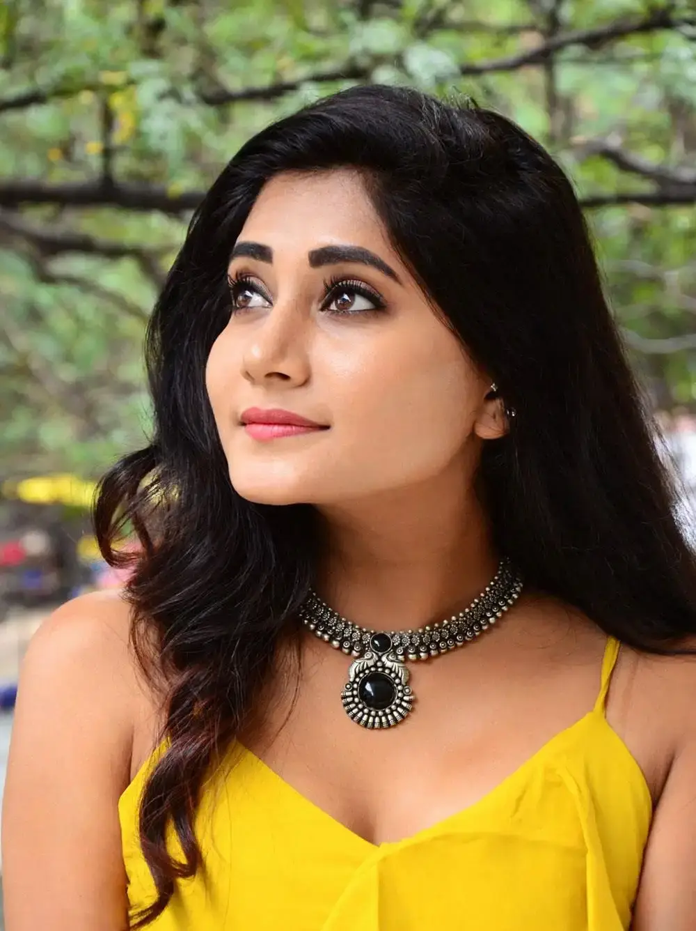 Indian Model Vasanthi Krishnan Stills in Yellow Dress